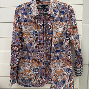 Talbots Floral paisley button down